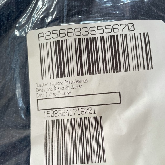 Navy Blue Jean Jacket By The Quacker Factory XL - Picture 3 of 9